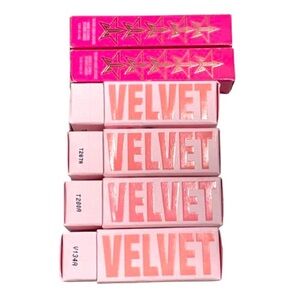 JEFFREE STAR 2 VELOURS LIQUID LIPSTICK GLOSSES 4 VELVET TRAP LIPSTICK BUNDLE